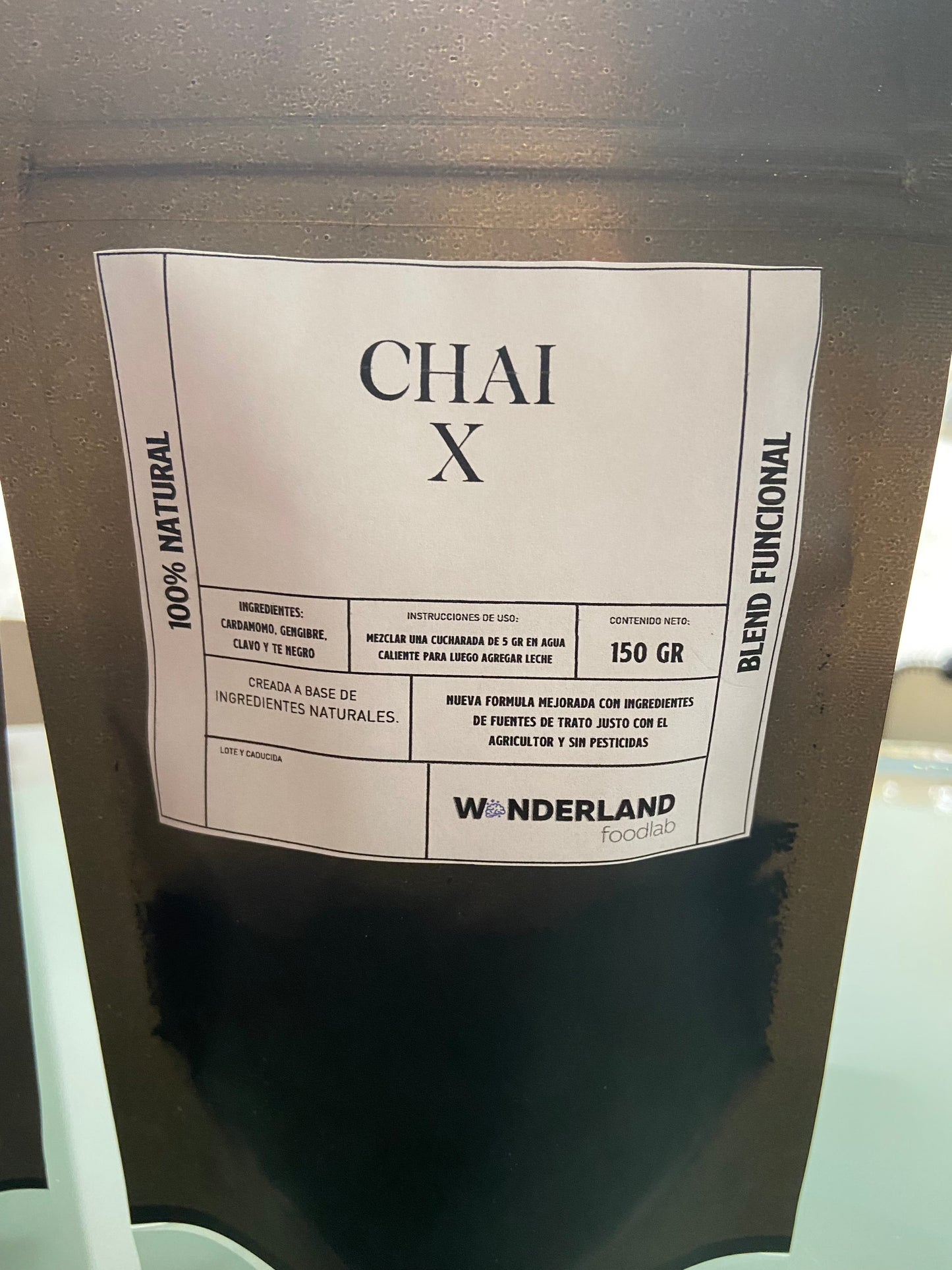 Chai X de Wonderland Foodlab