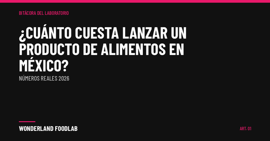 ¿Cuánto cuesta lanzar un producto de alimentos en México en 2026?