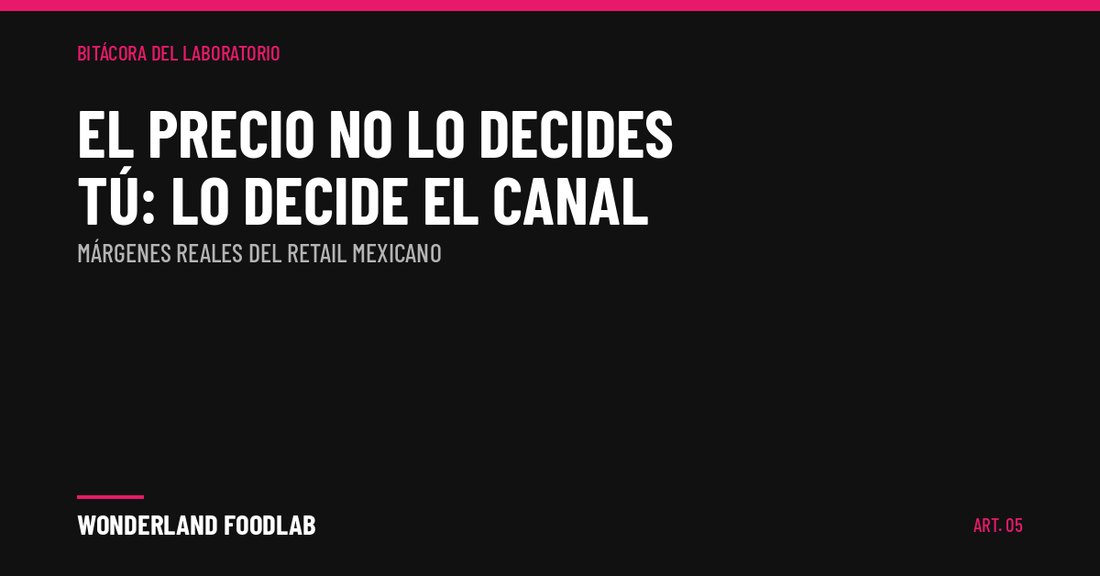 El precio de tu producto no lo decides tú: lo decide el canal