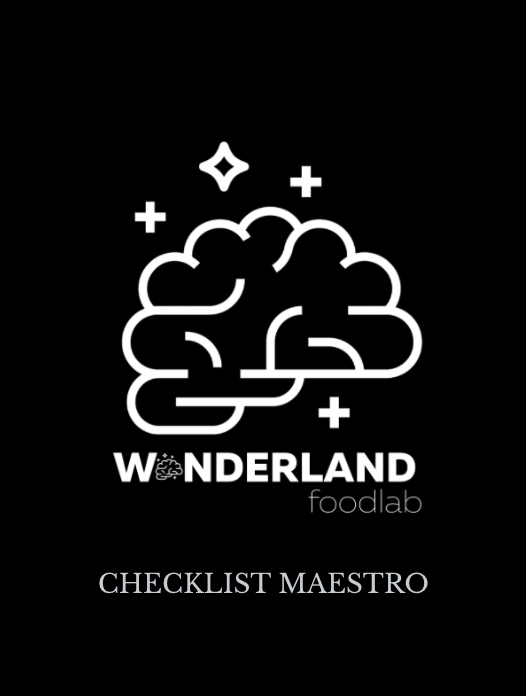 Checklist Maestro · Wonderland Food Lab